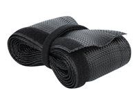 Pletená rozťažná bužírka - 2 m - čierna