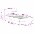 vidaXL Rám postele Staré drevo 203 x 95 x 70 cm Kompozitné drevo