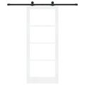 vidaXL Posuvné dvere ORKDAL 83 x 202 cm Biela a čierna