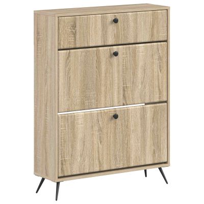 vidaXL Skriňa na topánky BREDA 78 x 24 x 103 cm Kompozitné drevo