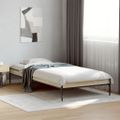 vidaXL Posteľný rám dub sonoma 90x190 cm kompozitné drevo a kov
