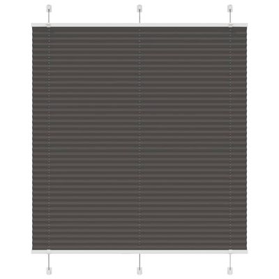 vidaXL plisovaná roleta čierna 115x100 cm Šírka látky 114,4 cm