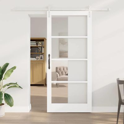 vidaXL Posuvné dvere ORKDAL Biela 93 x 211 cm