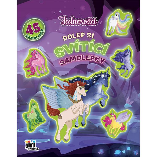 Dolep si svítící samolepky Jednorožci