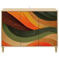 vidaXL Servírovacia skriňa BONN Sonoma 102 x 33 x 75 cm