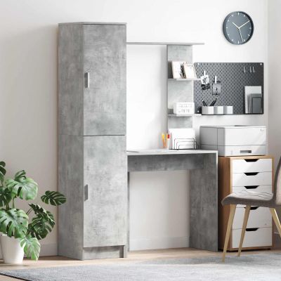 vidaXL Stôl 2 pcs Betónová šedá