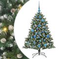 vidaXL Umelý vianočný stromček Zelená 120 cm PVC, plast a oceľ