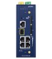 Planet dual 5G/LTE bezpečnostní brána, 2xWAN + 3xLAN/1xSFP, DI/DO, GPS, WiFi, DIN, IP30, -45/+75°C, dual 9-54VDC Bezpecnostní brána, 3× LAN, 1× LAN/WAN, 1× SFP LAN/WAN, 5G NR, LTE, GPS, 2× SIM slot, Wi-Fi, DIN, IP30, -40 až +75°C, dual DC 9-5