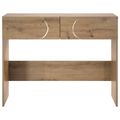 vidaXL Konzolový stôl Dub artisan 96,5 x 38 x 75 cm Kompozitné drevo