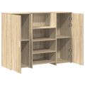 vidaXL Recepčný stôl dub sonoma 135x50x103,5 cm kompozitné drevo