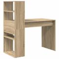 vidaXL Stôl Sonoma dub Kompozitné drevo 113 x 54 x 120 cm