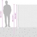 vidaXL Sieťový plot s stĺpom 10 x 1,6 m PVC potiahnutá oceľ Zelená
