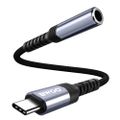 Adapter BWOO AUX 3,5 mm - USB-C Čierny BZ47