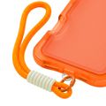 Puzdro Safepop s popruhom pre iPhone 14 6,1" oranžová