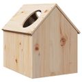 VidaXL Domček pre mačky 41x50x50 cm masívna borovica
