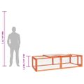 vidaXL Králikáreň 183x90x46,5 cm masívne jedľové drevo