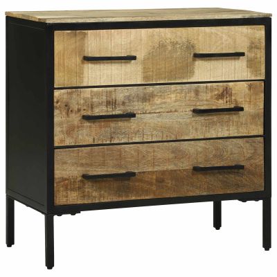 vidaXL Servírovacia skriňa so zásuvkou 70 x 35 x 70 cm Mangový masív
