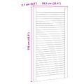 vidaXL Skříňové dvere s dverami 2 ks Prírodná 110 x 2,1 x 59,5 cm
