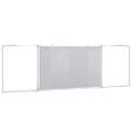 vidaXL Magnetická biela tabuľa skladacia 160x60x1,7 cm hliník