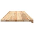vidaXL Okenný parapet 2 ks 120x40x2 cm neošetrený dubový masív