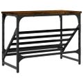 vidaXL Regál na topánky dymový dub 100x35x45 cm spracované drevo