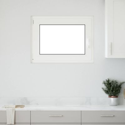 vidaXL Podkrovné okno RISOR 80 x 50 cm PVC a sklo Biela