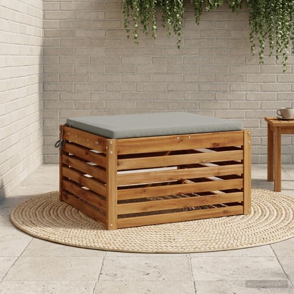 vidaXL 1-dielny sedací vankúš SOEST 100% polyester Sivá 70 x 70 x 3 cm