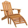 vidaXL Záhradná stolička Adirondack s podnožkou akáciové drevo