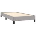 vidaXL Posteľný rám boxsping s matracom bledosivý 90x200 cm látka