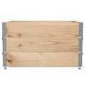vidaXL Paletové ohrádky 3 ks 100x100 cm borovicový masív