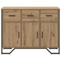 vidaXL Servírovacia skriňa Remeselný dub 97 x 32,5 x 74,5 cm