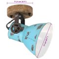 vidaXL Nástenná lampa 25 W šmuhovaná modrá 11,5x11,5x25 cm E27