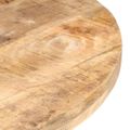 vidaXL Jedálenský stôl 80 cm surové mangovníkové drevo
