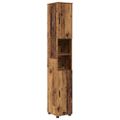 vidaXL Sada kúpeľňového nábytku 4 ks Staré drevo 35 x 30 x 192 cm