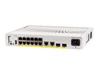 Cisco Catalyst 9200CX - Network Essentials - prepínač - kompaktný - L3 - riadený - 12 x 10/100/1000 (PoE+) + 2 x 1000Base-T + 2 x 10 Gigabit SFP+ (uplink) - Je možné namontovať do rozvádzača - PoE+ (240 W) - repasované