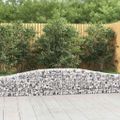 vidaXL Oblúkový gabionový kôš 400x30x40/60 cm pozinkované železo