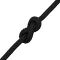 vidaXL Lodné lano čierne 8 mm 50 m polypropylén