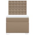 vidaXL Boxspring posteľ s matracom kapučínová 90x190 cm umelá koža