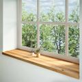 vidaXL Okenný parapet 2 ks svetlohnedá 160x40x2 cm dubový masív