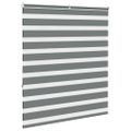 vidaXL Zebra roleta tmavošedá 130x150 cm šírka látky 125,9cm polyester