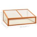 vidaXL Skleník 100x65x40 cm jedľové drevo