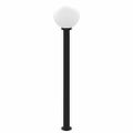 vidaXL Stĺpikové svietidlo so senzorom 120 cm čierne IP44