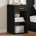 vidaXL Nočné stolíky 2 ks čierne 35x34x65 cm kompozitné drevo
