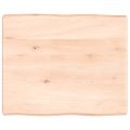 vidaXL Stolová doska 60x50x(2-6) cm neošetrený masív živé hrany