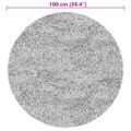 vidaXL Koberec HUARTE s krátkym vlakom umývateľný béžový Ø 100 cm