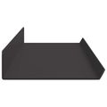 vidaXL Závesná polica 4 ks Čierny 80 x 9 x 2,5 cm Oceľ