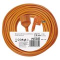 Predlžovací kábel EMOS P01140 spojka 40m / 1 zásuvka / oranžový / PVC / 230 V / 1,5 mm2