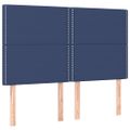 vidaXL Posteľný rám boxspring s matracom modrý 160x200 cm látka