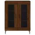 vidaXL Vysoká skrinka hnedý dub 69,5x34x180 cm spracované drevo