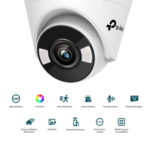 VIGI C440(4mm) 4MP farebná Turret net.cam